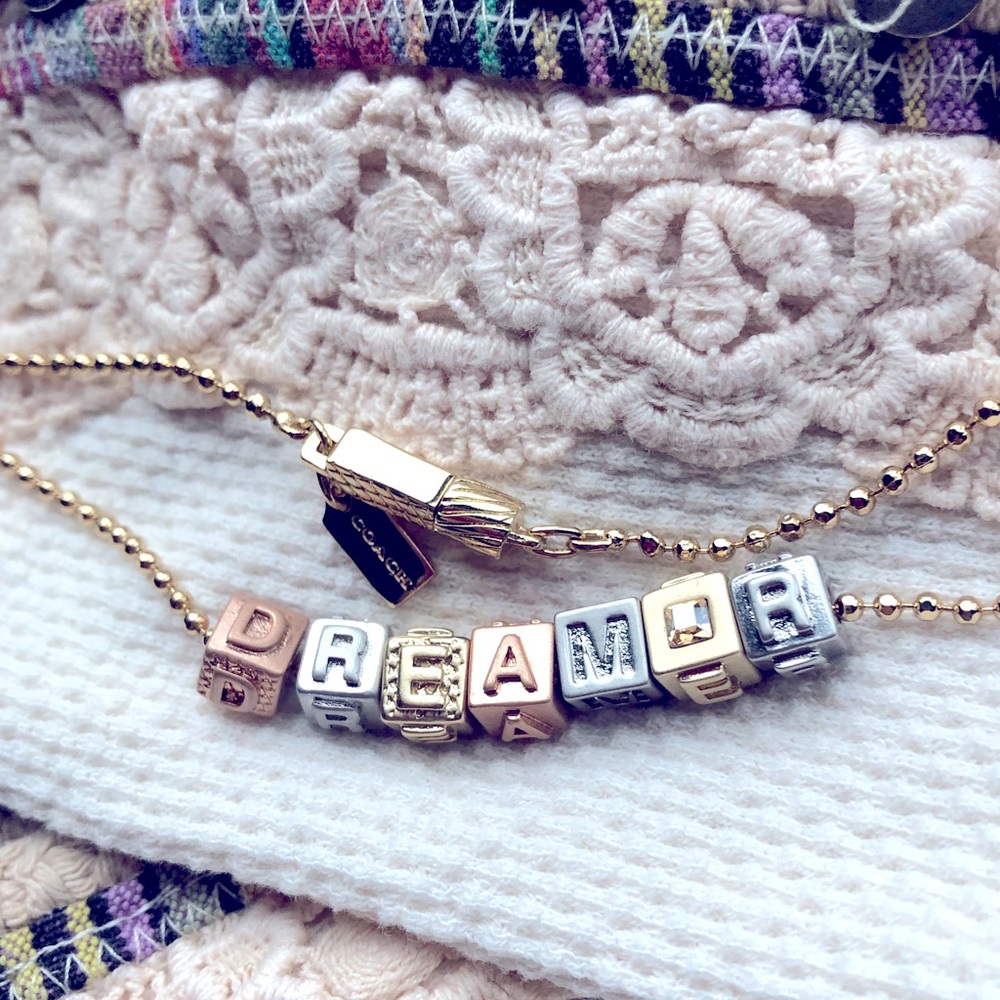 Coach Block necklace